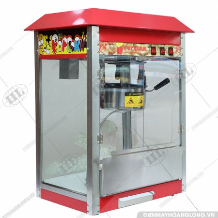 Máy nổ bắp rang bơ Có Mái Che