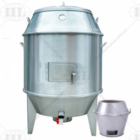 Lò quay vịt inox bằng than 100