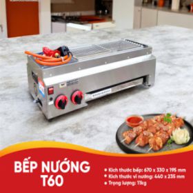 Bếp nướng thịt xiên không khói T60