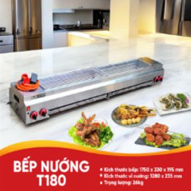 Bếp nướng thịt xiên không khói T180