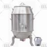 Lò quay vịt inox bằng than 90 ( chân cong)