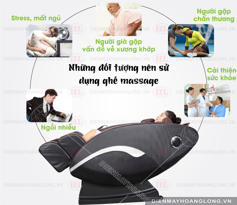 GHẾ MASSAGE TOÀN THÂN GOODFOR HL888 - stress